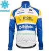 Radbekleidung Radtrikot Langarm + Lang Trägerhose 2018 Sport Vlaanderen-Baloise Winter Thermal Fleece N001